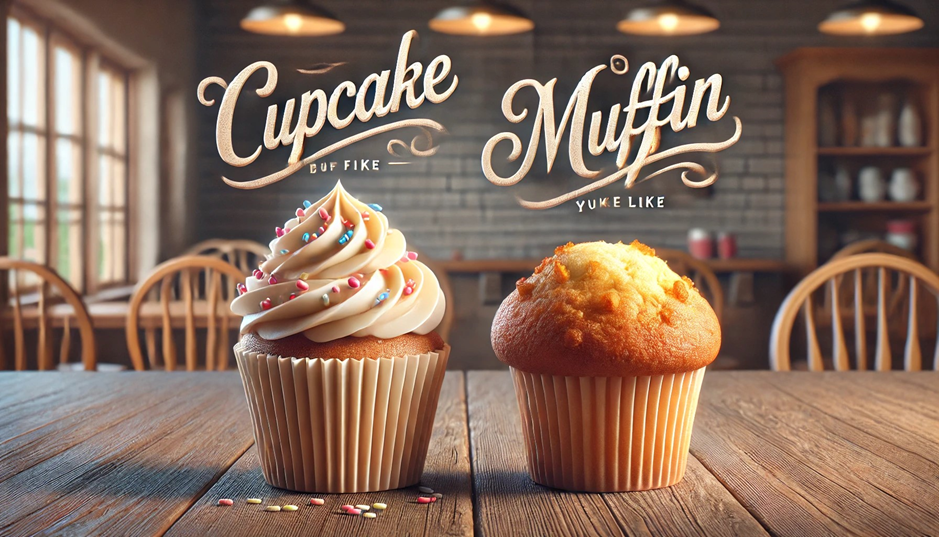 texture and density of Cupcakes vs. Muffins: